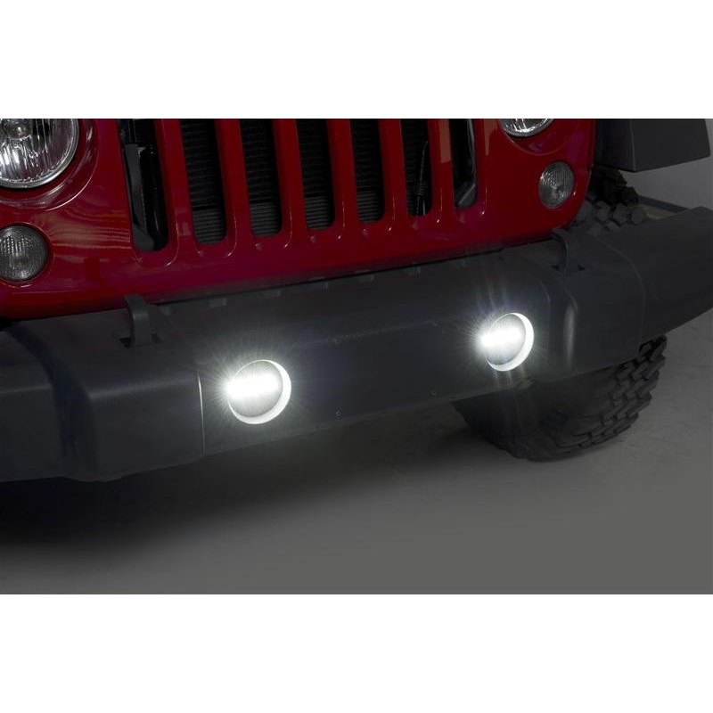 2x Anti-brouillard + Feux de jour LED Jeep Wrangler, Grand Cherokee, Dodge  Charger et Journey - HORSE - France-Xenon