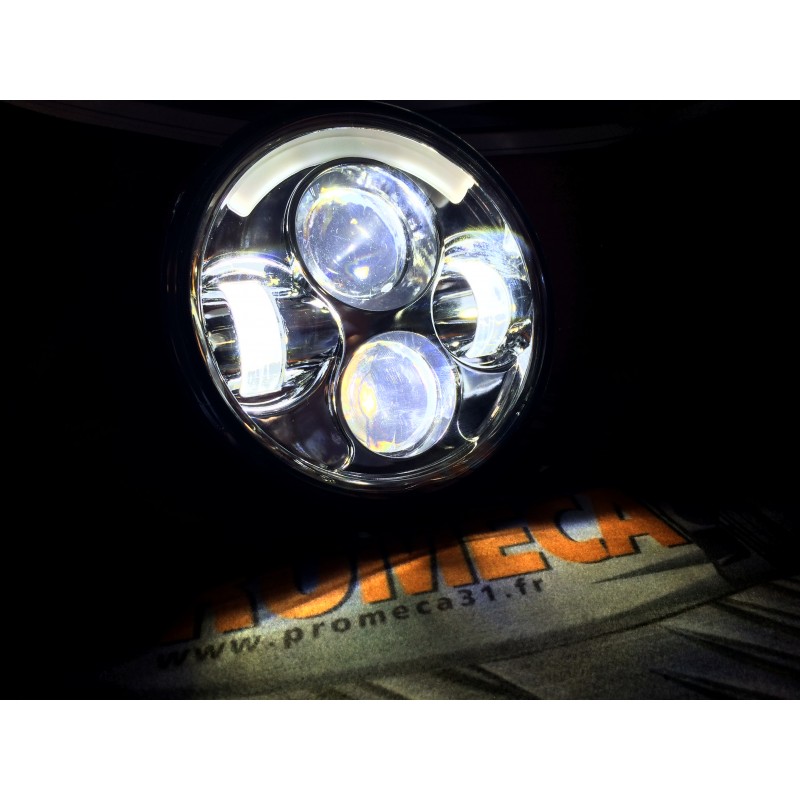80w 5-3/4 » 5,75 » Lumière Led pour Moto Moto Projecteur Projecteur Phares  Jour Feux De Route Clignotant Moto Accessoires